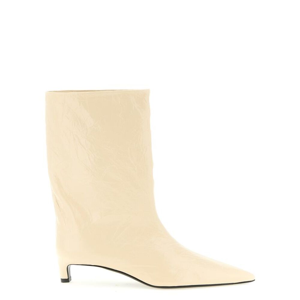 Jil Sander Beige Calfskin Ankle Women's Boots